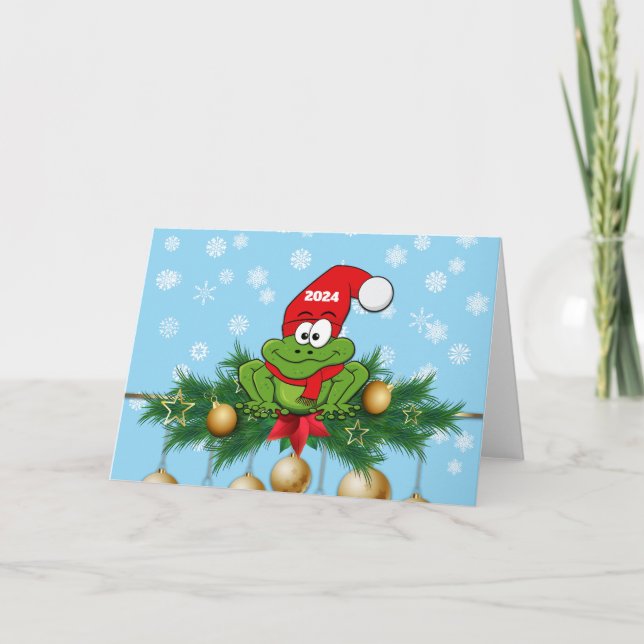 2024 Tree Frog Christmas Card (Front)