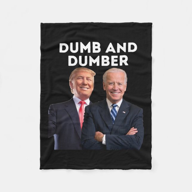 2024 Trump 2024 Election Dumb And Dumber Politics  Fleece Blanket (Front)