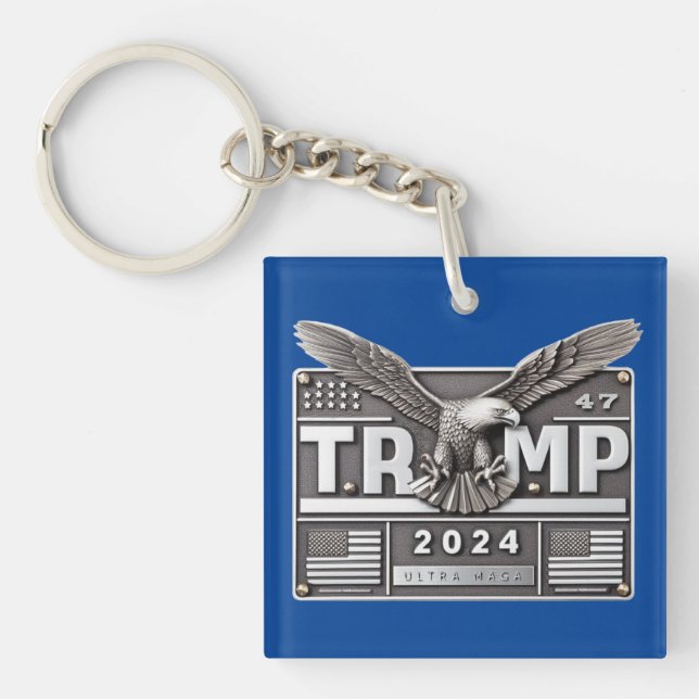 2024 TRUMP 47 with an Eagle Key Ring (Front)