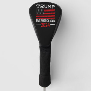 2024 Trump Save America Again USA Flag Golf Head Cover