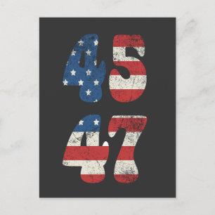 2024 Trump Take America Again Patriotic American  Holiday Postcard