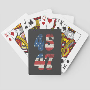2024 Trump Take America Again Patriotic American  Playing Cards