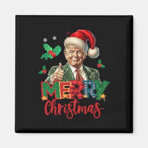 2024 Trump Winner Election Merry Christmas Funny T Magnet