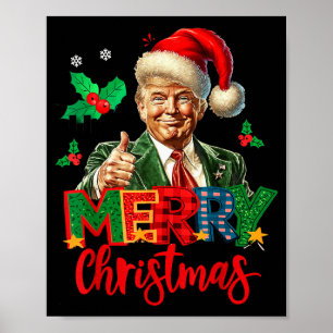 2024 Trump Winner Election Merry Christmas Funny T Poster