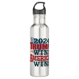 2024 Trump Wins - America Wins 710 Ml Water Bottle