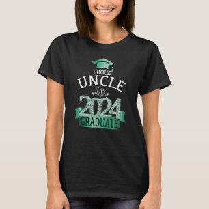 2024 Uncle of The Proud Graduate I Festive Turquoi T-Shirt