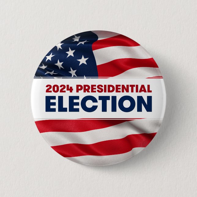 2024 US Presidential Election 6 Cm Round Badge (Front)