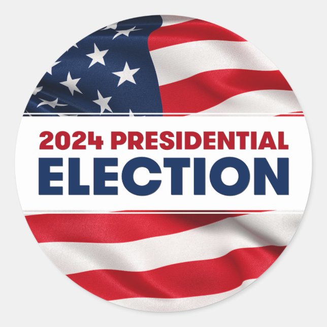 2024 US Presidential Election Classic Round Sticker (Front)
