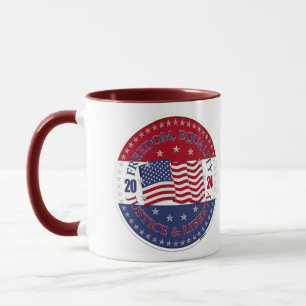 2024 USA Flag Freedom, Equality, Justice Liberty Mug