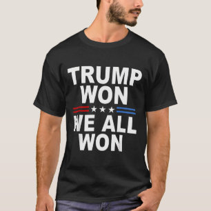 2024 Usa Flag Trump Won  T-Shirt