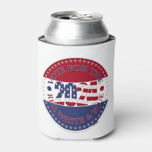 2024 Vote for the Red White and Blue USA Flag Can Cooler