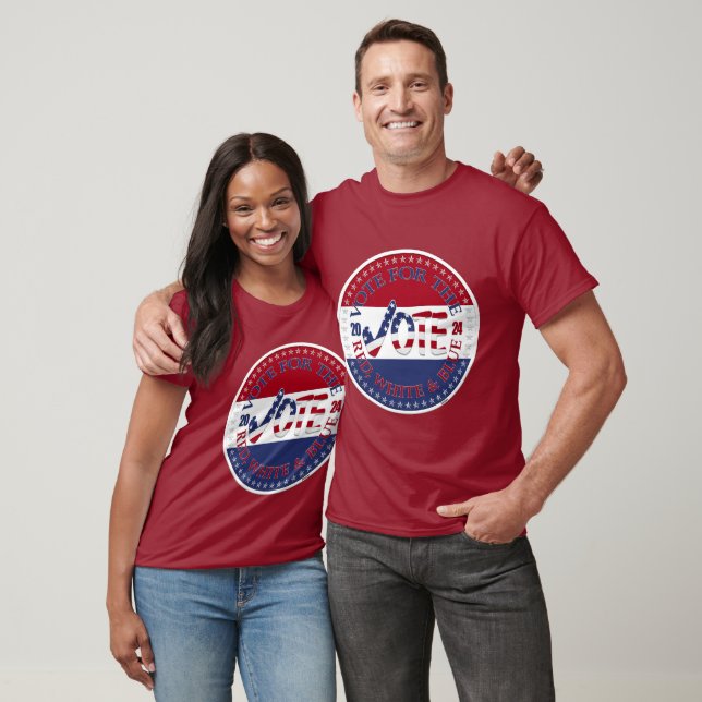 2024 Vote For The Red, White Blue USA Check Mark T-Shirt (Unisex)