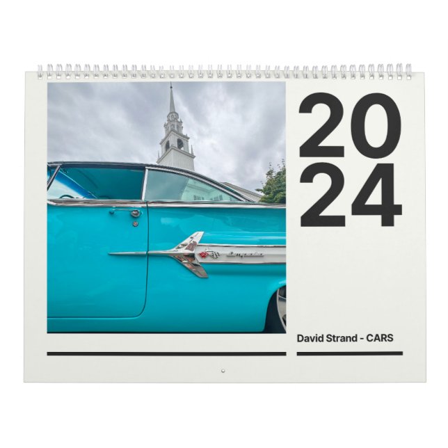 2024 Wall Calendar for Vintage Car Buffs  (Cover)