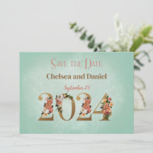 2024 Wedding Personalised Save the Date 