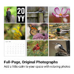 2024 Wildlife Photography Calendar<br><div class="desc">Popular wildlife favourites like birds, butterflies, bees, rabbits, squirrels, and autumn leaves fill the pages of this organic nature and wildlife photography calendar. After the year is over, cut off the spine to enjoy 12 frame-worthy nature photos for years to come. I hope you will enjoy this colourful calendar full...</div>