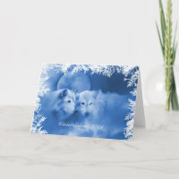 2024 Winter Solstice Blessings Card with Wolves