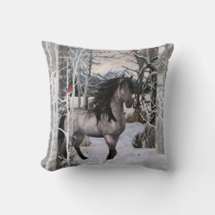 2024 Winter Wishes Horse Cushion