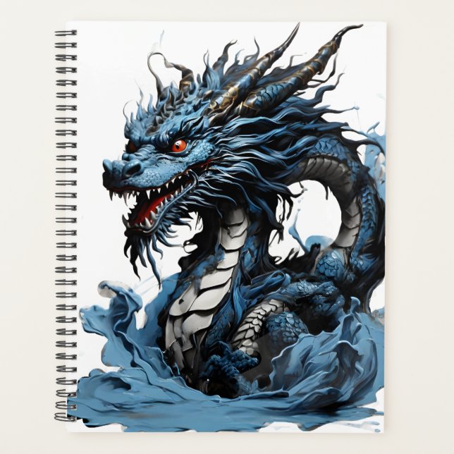 2024 year blue dragon planner (Front)