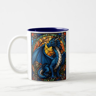 2024 Year of Blue Dragon  Two-Tone Coffee Mug