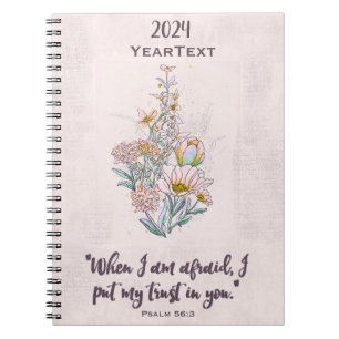 2024 Year Text Notebook Psalm 56:3