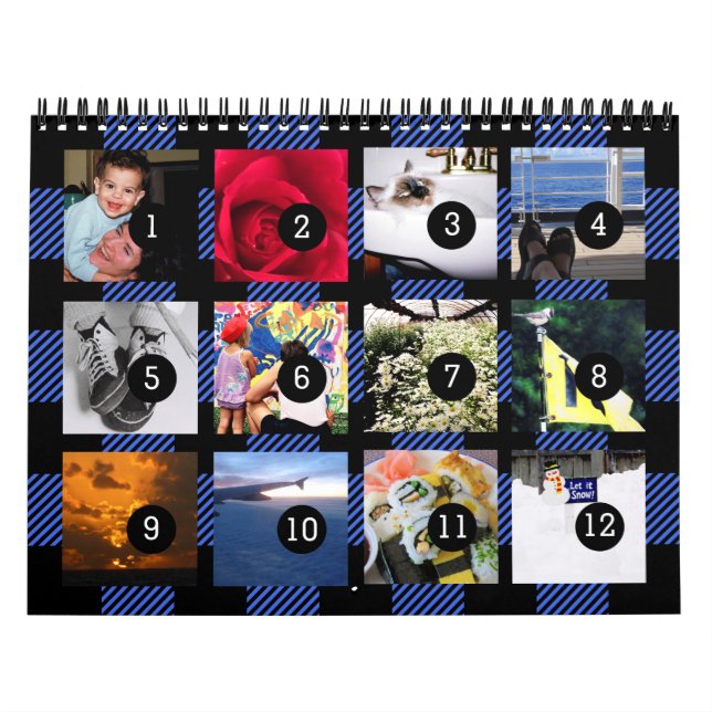 2025 12 of Your Own Photos Calendar Buffalo Check (Cover)