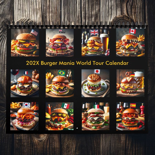 2025/2026 Burger Mania World Tour  Calendar (Creator Uploaded)
