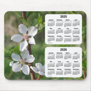 2025-2026 Dogwood 2 Year Calendar by Janz Mouse Pad