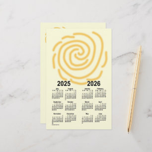 2025-2026 Sunny Days School Year Calendar by Janz Stationery