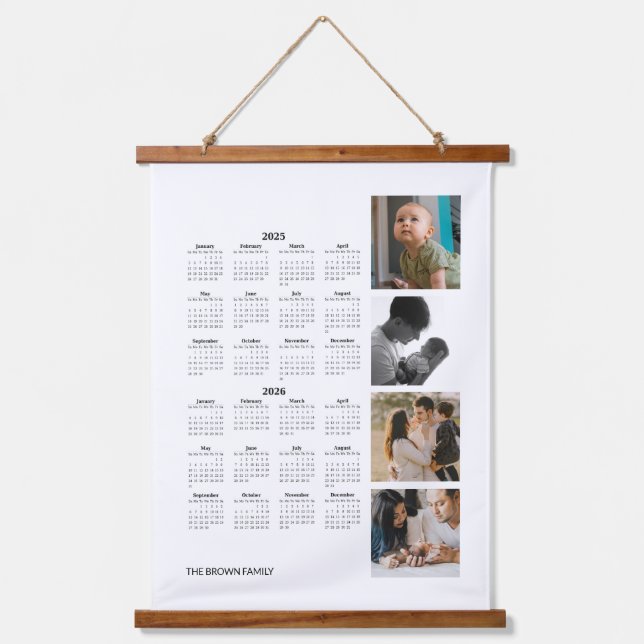 2025–2026 Two-Year Photo Calendar Tapestry (Front)