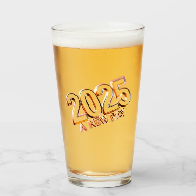 2025 A NEW DAY GLASS (Front Filled)