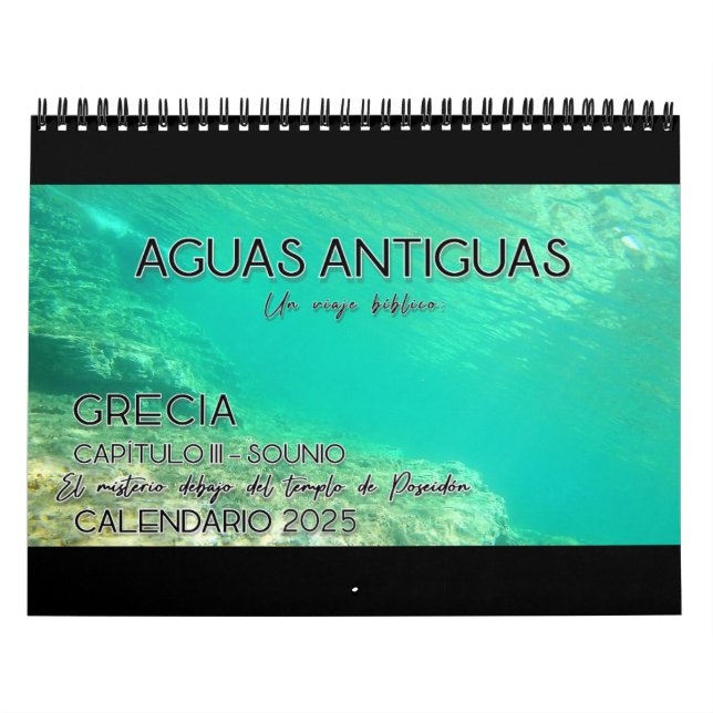 2025 AGUAS ANTIGUAS: Un viaje bíblico Cap. 3  Calendar (Cover)