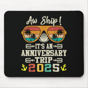 2025 Anniversary Trip Mariage Travel Vacation Tee Mouse Pad