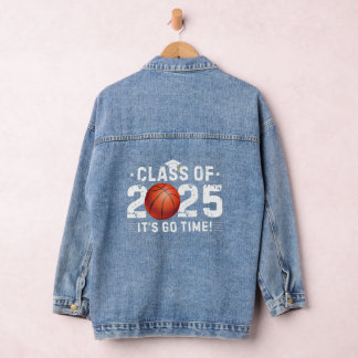 2025 Basketball Player -class of 2025- Graduation Denim Jacket