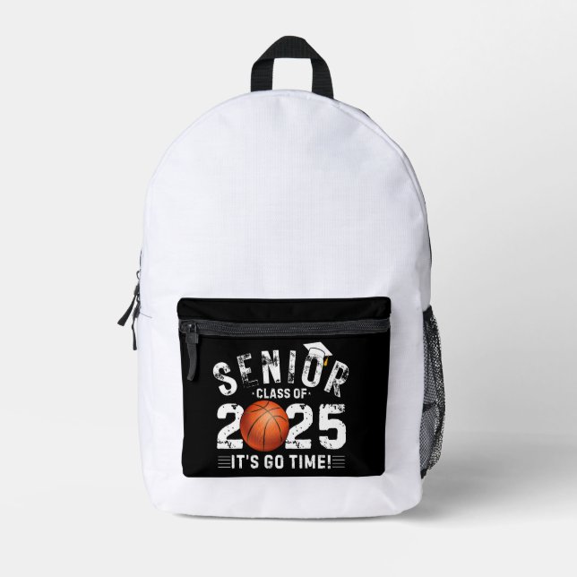 2025 Basketball Player -class of 2025- Graduation Printed Backpack (Front)