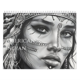 2025 Beautiful American Indian Artwork Calendar