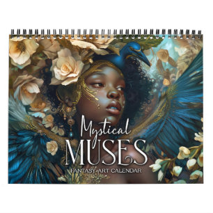 2025 Black Fantasy Art Mystical Muses Calendar