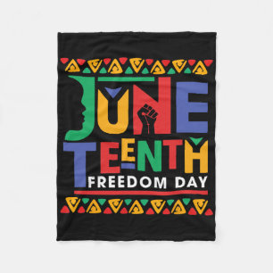 2025 Black History African American Juneteenth 19 Fleece Blanket