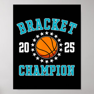 2025 Bracket Champion Sketll With Stars Poster