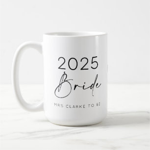 2025 Bride To Be Bridal Shower Engagement Coffee Mug