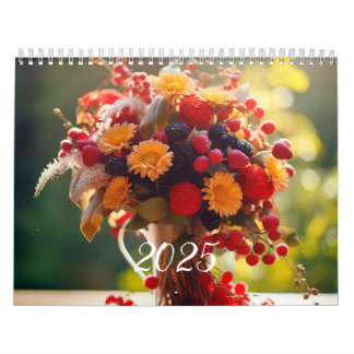 2025 Bright Flowers Calendar