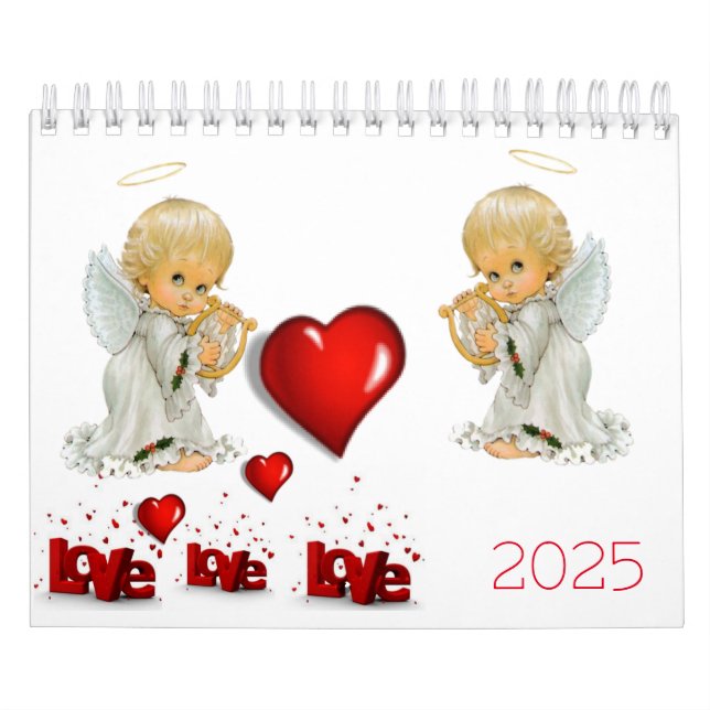 2025 Calendar Angels Love  (Cover)