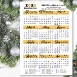 2025 Calendar Black Minimalist Corporate Magnetic<br><div class="desc">2025 Calendar Minimalist Black Script Corporate Business Magnetic Card featuring Federal Holidays in United States. All the texts are pre-arranged for you to personalise easily and quickly with your own details.</div>