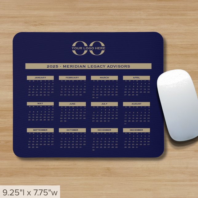 2025 Calendar Business Logo Mouse Pad (Creator Uploaded)