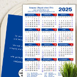 2025 Calendar Business Logo US Patriotic Blue Red Holiday Card<br><div class="desc">2025 Calendar Business Logo US Flag Patriotic Blue Red Holiday Card. All the texts are pre-arranged for you to personalise easily and quickly with your own details. Wish you all a Happy Holidays and an Amazing New Year! For many other card designs, please visit (Holiday Cards) https://www.zazzle.com/collections/119095696689680604 (Holiday Postcards) https://www.zazzle.com/collections/119753491551091405...</div>
