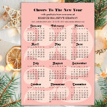 2025 Calendar Business Pink Minimalist Magnetic<br><div class="desc">2025 Calendar Business Logo Elegant Script Blush Pink Minimalist Magnetic Card. All the texts are pre-arranged for you to personalise easily and quickly with your own details. Wish you all a Happy Holidays and an Amazing New Year! For many other card designs, please visit : (Business Holiday Cards) https://www.zazzle.com/collections/119095696689680604 (Business...</div>
