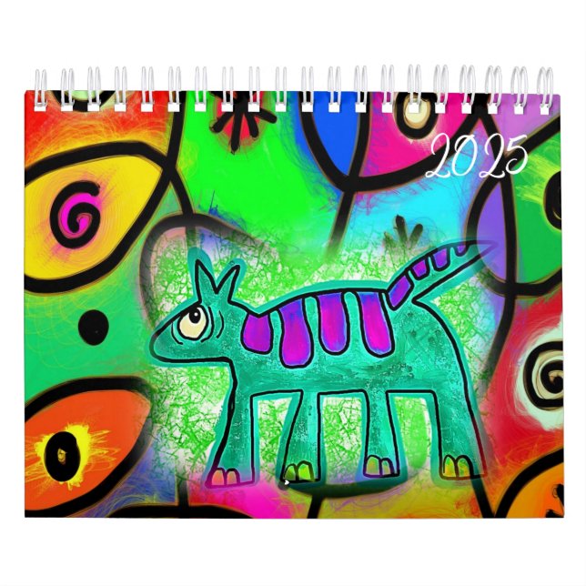 2025 Calendar Cat Kitten Whimsical  (Cover)