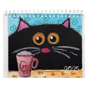 2025 Calendar Cat Kitten Whimsical 
