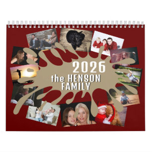 2025 Calendar Colour Splash Custom Photo Collage