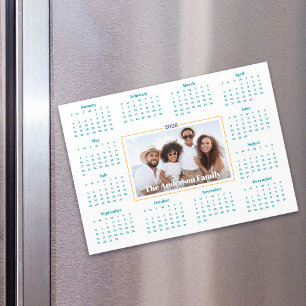 2025 Calendar Custom Photo Family Keepsake Magnet