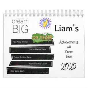 2025 Calendar Dream Big 